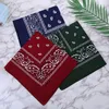 O mais novo algodão de hip-hop Bandanas de qualidade misturada para homens mulheres magia lenço de lenço de cachecol de lenço de pulseira square quadrado 55cm M011
