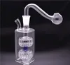 Самый дешевая мини-Glass Bong с матрицей Перк аромалампами бом Для курящего утилизатора бонгов 10мм золоуловителя бом с горелкой шлангом стекла масла