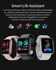 Fashion Smart Watch Femmes Men Electronics Sport Wrist montre pour Android iOS Square Smartwatch Smart Clock Hours1628376