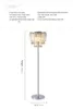 الإضاءة الفاخرة الحديثة Cyrstal Floor Lighting Simple Modern Crystals Lead Lead Light Light for Room Room Room AC85-265V