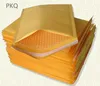 100 adet Küçük Büyük 11 * 15/13 * 21 cm Sarı Kraft Kabarcık Mailers Yastıklı Zarflar Nakliye Çantası Kendinden Mühür İş Okul Ofisi