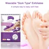 Freeshipping Citron Aloe Exfoliating Foot Mask Silicone Heel Cover Strumpor Avskala Av Avlägsna Död Skin Foot Care Foot Spa Behandlingar 2Pieces = 1BAG