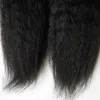 Machine Made Remy Tape Hair 100 Human Hair Extensions 40pcs coarse yaki Tape in human hair extensions kinky straight virgin brazi8452174