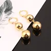 Lady Hot Round Ball Beads Dangle Earrings Wedding Engagement Fashion Statement Earrings For Women