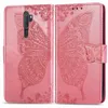 Voor OPPO A9 2020 Case met portemonnee -kaarthouder Telefoon Standstand Magnetische clip Ponse Bol Flower Butterfly Patroon Handstrapa9 22163963