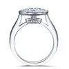 Diamantring, 5 ct, 11 mm, Rundschliff, Labordiamant, Solitär, 14 K 585 Weißgold, Verlobung, Hochzeit, für Damen S200110