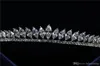 Zirconia Jewelry Girlsイブニングプロムパーティーパフォーマンスページェントクリスタルウェディングクラウンアクセサリー＃DB-JS018とブライダルヘッドピースティアラ