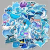 50pcs PVC Waterproof Cartoon Stickers Skin Protectors Graffiti Stickers Trolley Case Car Computer Skateboard Refrigerator for ipaid 20 color