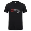 Ayrton Senna T-shirt Herr Kortärmad bomull Senna Drive to Perfection T-shirt Top Tees Tshirts LH-148