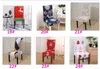 24 stilar stol täcker flyttbar stol täcker sträcka matsitäcken elastisk slipcover jul bankett bröllop dekor xmas xd22323