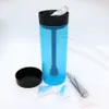 Whole Colorful Acrylic Chicha Shisha Hookah Cups Mini Customized Bong Portable Water Bongs With hose set access7161585