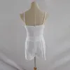 Sexig Ärmlös Låg Klipp Bow Tie Kvinnor Bodysuit 2019 Sommar Sexig Solid Färg V-Neck Ärmlös Spaghetti Strap Backless Playsuit