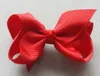 Baby Grosgrain Ribbon Hair Bows with Clip Pure color Bow Girl Duckbill Hairpin Candy Barrettes Hair accessories HD3201