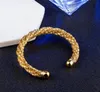 Joya de brazalete de diseñador de giro especial joyería plateada de color oro colmillo de brazalete abierta pulseras para mujeres regalo de boda