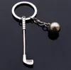 Spel Souvenir Ball Key Ring Metal Golf Nyckel Kedja Kreativa gåvor för Skoda Fabia Ford Focus 2 VW Golf 5 Jaguar Keychain Keangings