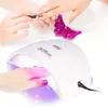 48W Sun Pro Nail Dryer Manicure Lamp draagbare UV LED NAIL LAMP GEL Poolhuurlamp met bodem 30s60s Timer LCD Display1643818