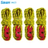 3mm Reflective Tent Rope Camping Guyline Cord with Aluminum Adjuster(13 Feet,4 Pack), Intensity Reflectives and Durable, Essential outdoor