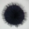 中国工場の卸売15cm最高品質のアクセサリー本物の本物のラクーン毛皮のボールふわふわポンポム