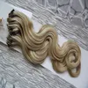 Corpo brasileira Cabelo de onda micro circuito extensões de cabelo humano 1g / Stand 100s Remy Micro Bead laço do cabelo humano