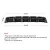 25 x 5 Universal Car Kit Rear Bumper Cover Trim Shark Fin Spoiler Lip Diffuser High Quality ABS Material259H