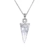 Colliers pendentif romantiques de Swarovski Elements cristal S925 collier Triangle en argent Sterling bijoux pour femmes cadeaux d'anniversaire POTALA322