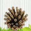 Naturliga gröna bambu Eco Straws Carbonized Straws Hälsa och miljöskydd Anpassningsbar gravyr Logo VT0192