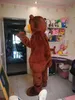 High-quality Real Pictures Deluxe bear mascot costume Mascot Cartoon Character Costume Adult Size free shipping