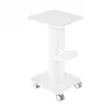 ABS Beauty Salon Trolley Salon Use Pedestal Rolling Cart Wheel Aluminum Stand