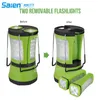 Lanterne de camping LED rechargeable, 600 lm, lampe de poche détachable, lampe de poche lanterne parfaite pour les urgences d'ouragan, la randonnée, la pêche et plus encore