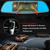 7 "IPS Touchscreen Car Barview Mirror Car DVR Dashcm Kördata Recorder FHD 1080P Dual Lens Fram 170 ° bak 120 ° Super Night Vision