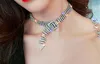 Sexy Volledige Diamond Collarbone Ketting Meisjes Netto Rode Korte Ketting Neck Ornaments Choker Choker Kraag Neck Riem Meisjes