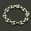 11 mm Coffee Beans Link Chain Hip Hop Goldsilver Link Fashion Rhinestone Punk Bracelet Charms Men Women Sieraden Gift 21cm1995107