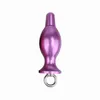 Metal Pull Pierścień Anal Wtyczka Ze Stali Nierdzewnej Wtyczki Dilator Odbyt Koraliki Vagina G-Spot Stymulacja BDSM Produkt Produkt zabawka dla mężczyzny i kobiet