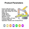 Módulo LED colorido COB LED Fonte COB Faixa de Fonte de Luz Moudle DC 12V 2W DIY LED Chip lâmpada 60 15 milímetros *
