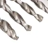 Freeshipping 6 Pz / set brocas para metal Sbavatura Svasatore Bit esagonale HSS 1/4 Shank SAE Drill Tap Set di punte combinate kit de brocas