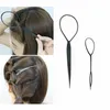 4 шт. Популярные волосы для волос Maker Ponytail Creator Plastic Loop Styling Инструменты