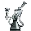 8.9inchs glass Water bongs Hookahs Beaker Base Bong Dab Rigs Recycler Smoke Water Pipes With 14mm bowl