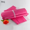 포장 가방 의류/상자 게시물 포스트 로즈 메일러 폴리 플라스틱 메일 링 봉투 레드 선물 핑크 100pcs 볼사 접착제