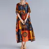 Kadınlar Için Günlük Elbiseler Büyük Boy Elbise Artı Boyutu Pamuk Keten Maxi Uzun Bayanlar Bohemian Tunik Kadın Vestido 8XL