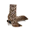 Hot Sale- Women Fashion High Heel Shoes Fashion Designer Women Shoes Superstars Fashion Leopard Print Boots Women Dress Shoes Plus Size