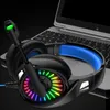 For PS4 Gaming luminous LED Headphones 4D Stereo RGB Marquee Earphones Headset with Microphone for Xbox One/Laptop/Computer Tablet Gamer A20