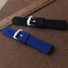 Blue Silicone Rubber Watchbands high quality watch band straps 18mm 20mm 22mm 24mm 26mm 28mm for sport watches driving men bands175S