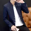 Men 's casual collar collar blazer Outdoors Slim Fit Jacket Man Long Sleeve youth handsome trend Slim print blazer164M