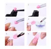 Ur suiker 20 ml poly polish gel vloeistof slip oplossing nagelvernis voor acryl builder extension gel manicure glijdt poly uv gel 12 stks