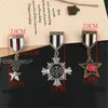 Amor de cinco estrelas Águia Militar Emblema Do Metal Chegam Novas Retro Fabri Placa de Ombro Emblemas Do Exército Pin em Broche Medalha Handmade