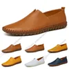 New hot Fashion 38-50 Eur new men's leather men's shoes Candy colors overshoes British casual shoes free shipping Espadrilles sixty