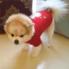 Sevimli Köpek Noel kostümleri giysi Klasik pamuk tişörtler Oyuncak Ayılar Pomeranian Yavru Noel 5 renk giysi
