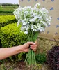 Sztuczne kwiaty 2 Forked Stars Gypsophila Fałszywy Jedwabny Kwiat Roślin Home Wedding Party Decoration Supplies Silk Flower WX9-1460