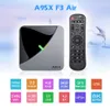 A95X F3 Air Android 9.0 Tv Box RGB Light Amlogic S905X3 USB3.0 1080P H.265 4K 60fps 8K Smart Media palyer Home Movie