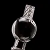 Awesome Spinning Carb Cap Glass Glass Bubble Cyclone Riptide Caps pour le narguilé 25 mm Top à quartz banger Bong G1278